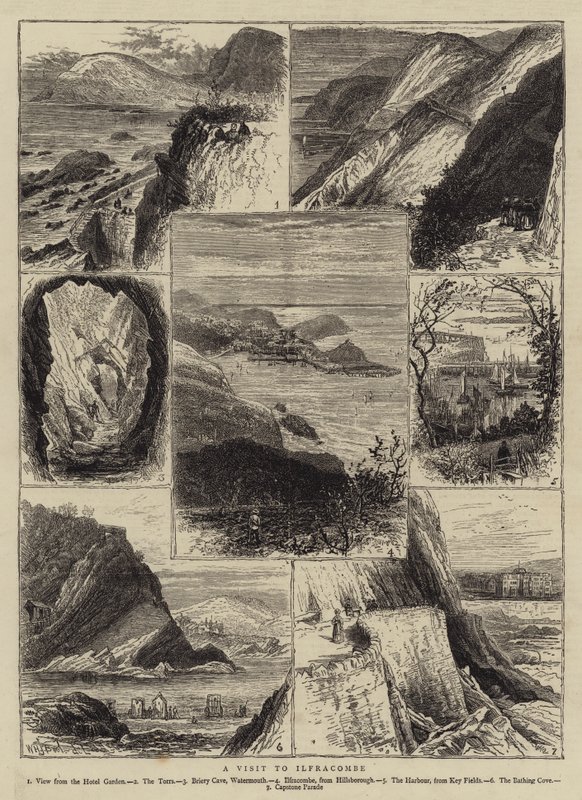 Ilfracombe का दौरा द्वारा विलियम हेनरी जेम्स नाव