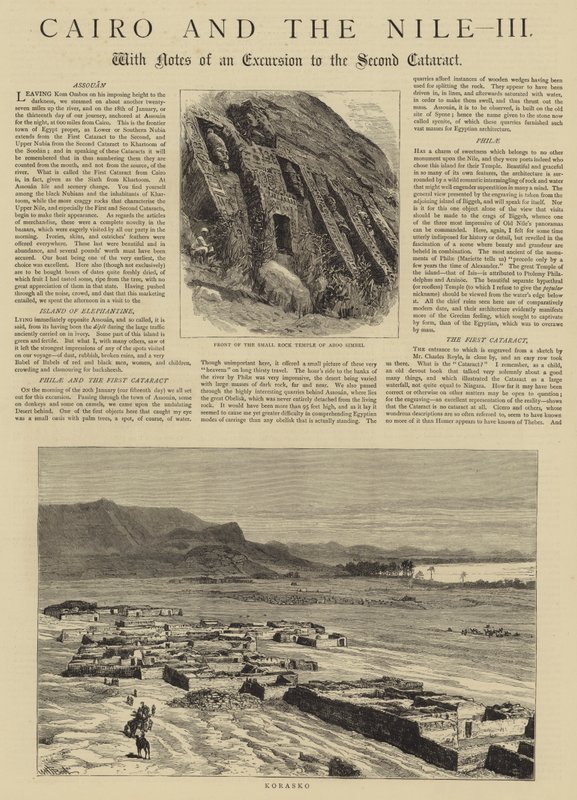 काहिरा और नील नदी, III द्वारा विलियम हेनरी जेम्स नाव