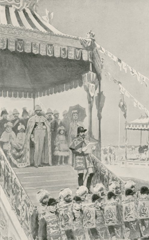 दिल्ली में महारानी को भारत की महारानी घोषित किया गया द्वारा विलियम हेनरी मार्गेसन