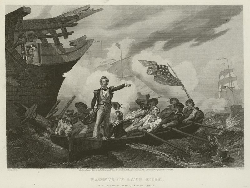 लेक एरी की लड़ाई, 1813 द्वारा विलियम हेनरी पॉवेल