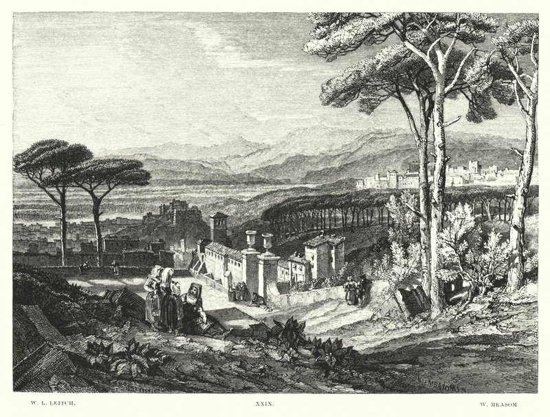 लॉर्ड बायरन के चाइल्ड हेरोल्ड, कैंटो IV, स्टांजा 174 (उत्कीर्णन) द्वारा विलियम लीटन लीच