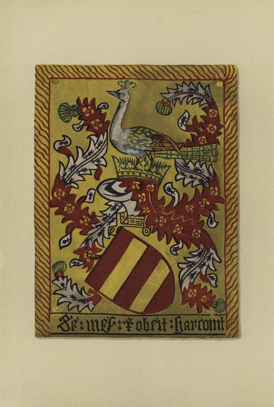 सर रॉबर्ट हारकोर्ट, 1461-1470 (क्रोमोलिथो) द्वारा विलियम सेंट जॉन होप