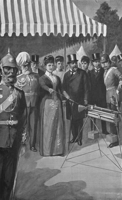 12 जुलाई, 1890 को बिसले में द प्रिंसेस ऑफ वेल्स ने पहला शॉट फायर किया द्वारा चार्ल्स मिल्स शेल्डन के बाद