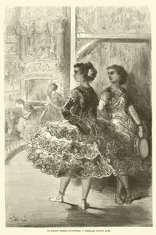 Amparo fandango नृत्य द्वारा डोर के बाद गुस्ताव