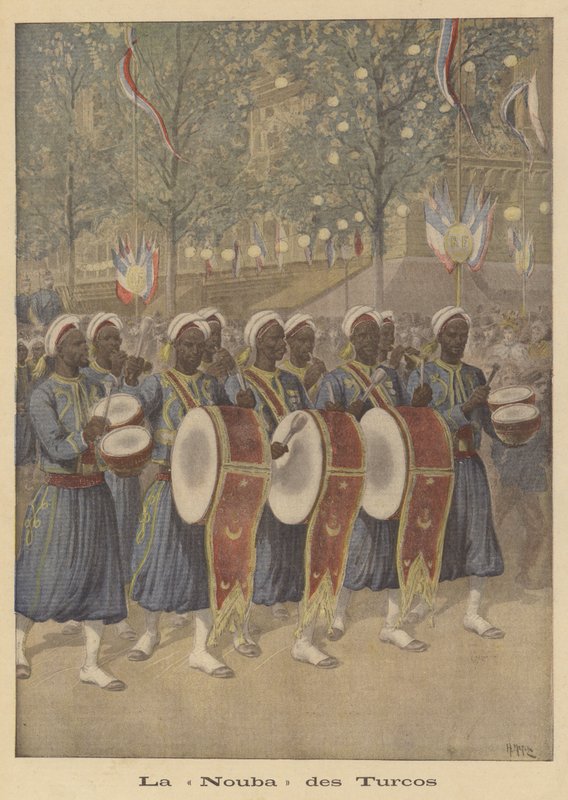 औपनिवेशिक tirailleurs के मार्च बैंड द्वारा हेनरी मेयर के बाद