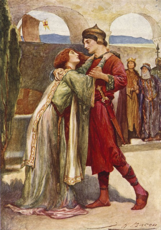 Posthumus और Imogen द्वारा जॉन हेनरी फ्रेडरिक बेकन के बाद