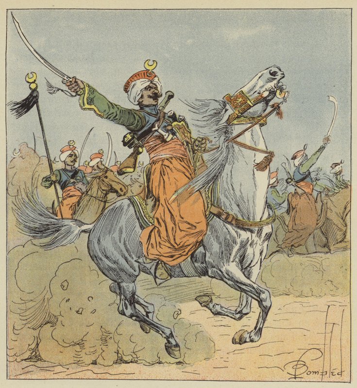 इंपीरियल गार्ड, ममेलक, स्क्वाड्रन अटेचमेंट टू द रेजिमेंट ऑफ हॉर्स हंटर्स द्वारा लुई चार्ल्स बम के बाद