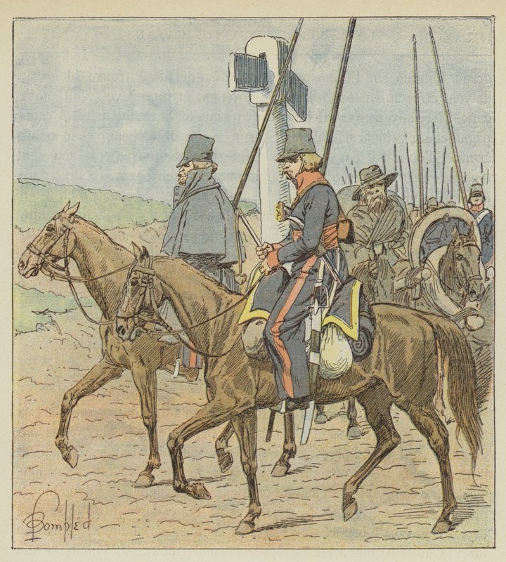 डॉन के नियमित Cossacks द्वारा लुई चार्ल्स बम के बाद