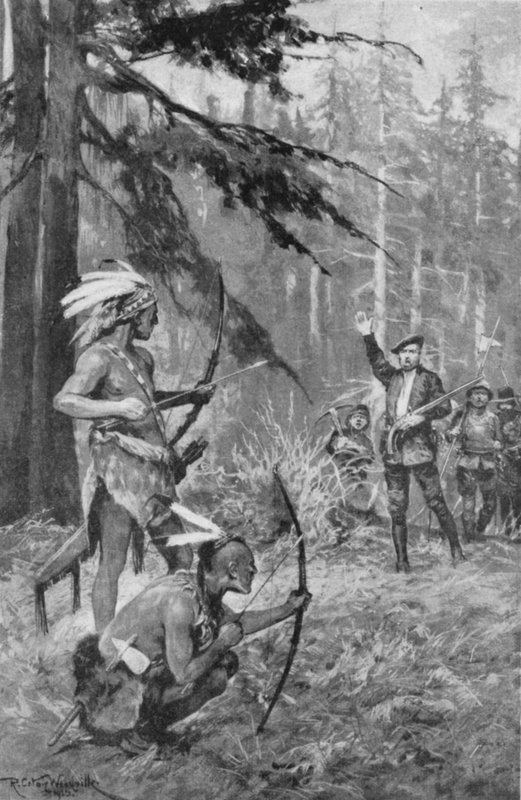 जैक्स कार्टियर सेंट लॉरेंस नदी के पास एक जंगल में मूल निवासी है द्वारा रिचर्ड कैटन II वुडविले के बाद